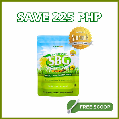 Salveo Barley Grass Powder in Trial Pack (80grams)